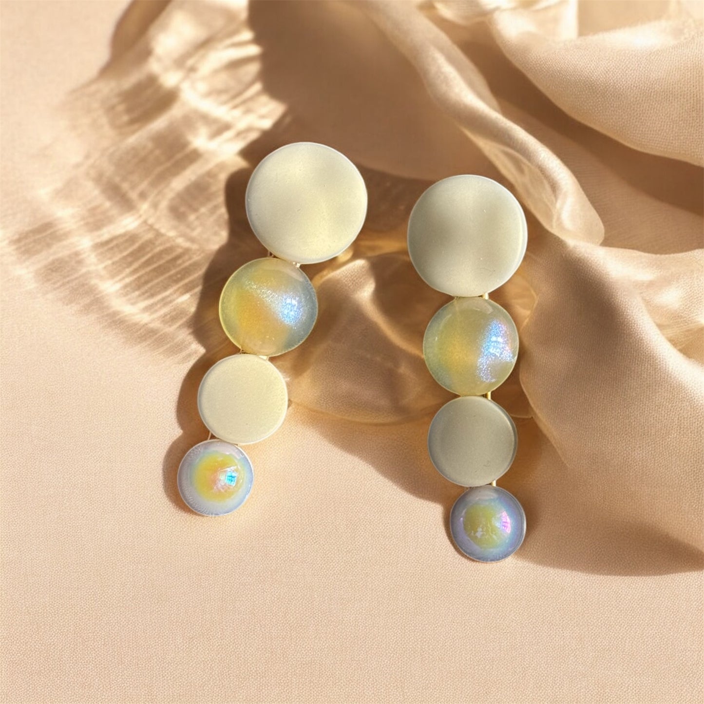 Mint and Pearl Aesthetic Hair Barrette Set