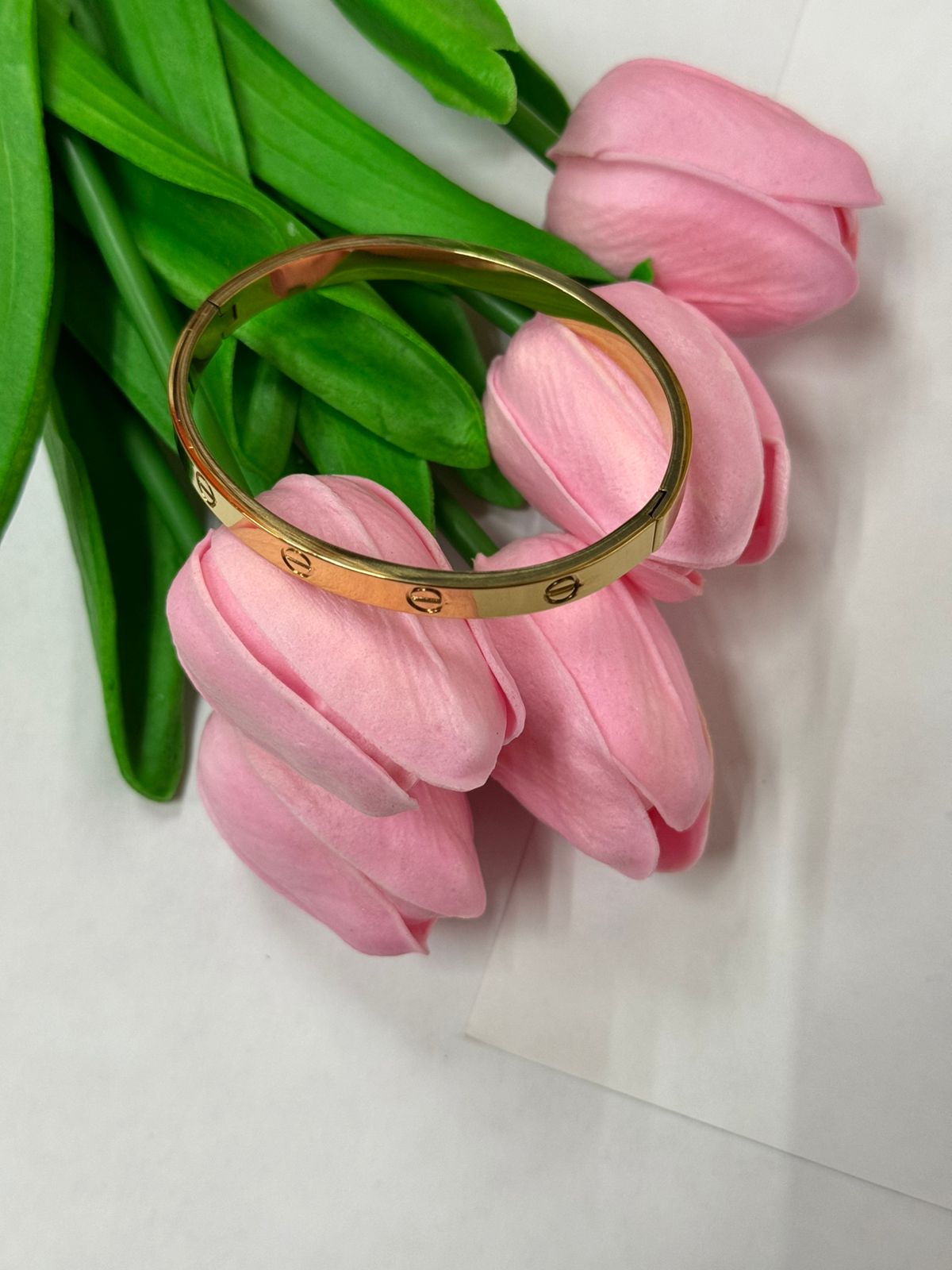 Timeless Engraved Gold-Tone Bangle