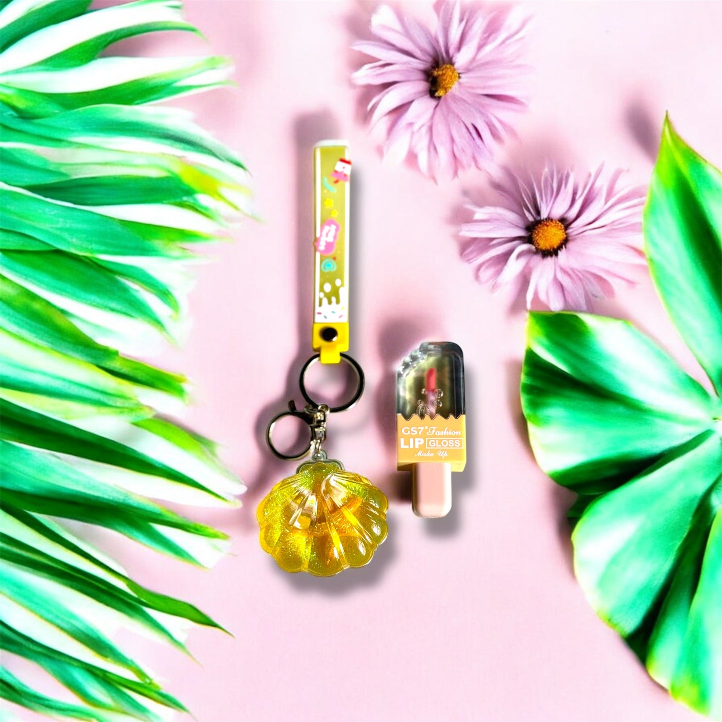 Floral Heart Jewelry, Scrunchie, and Novelty Set