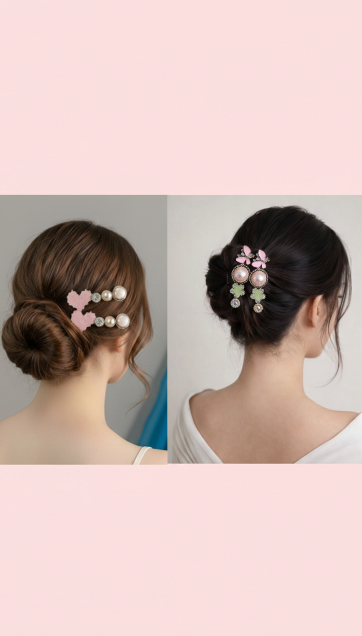 Elegant Pastel Pink Head Accessory