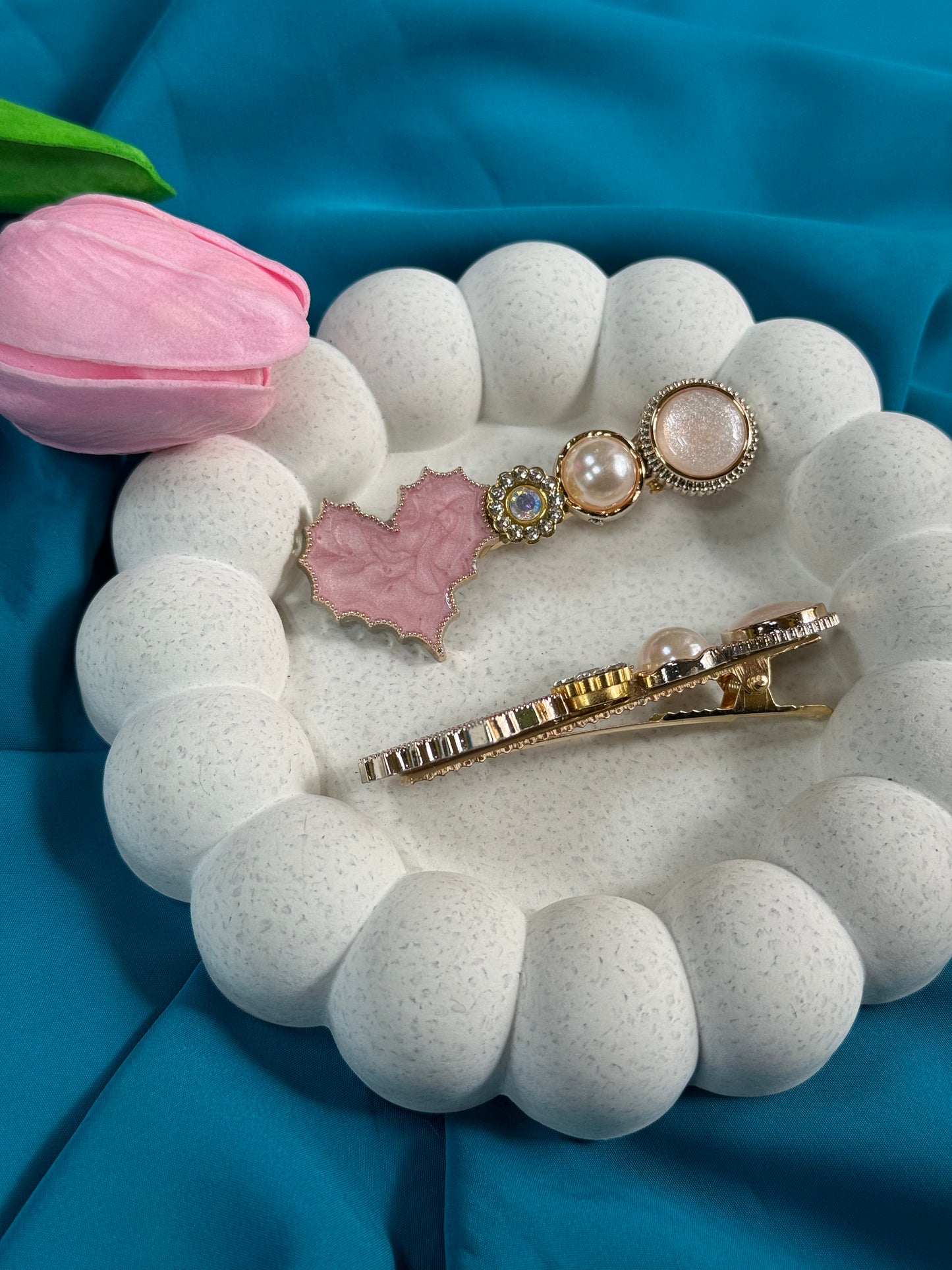 Elegant Pastel Pink Head Accessory