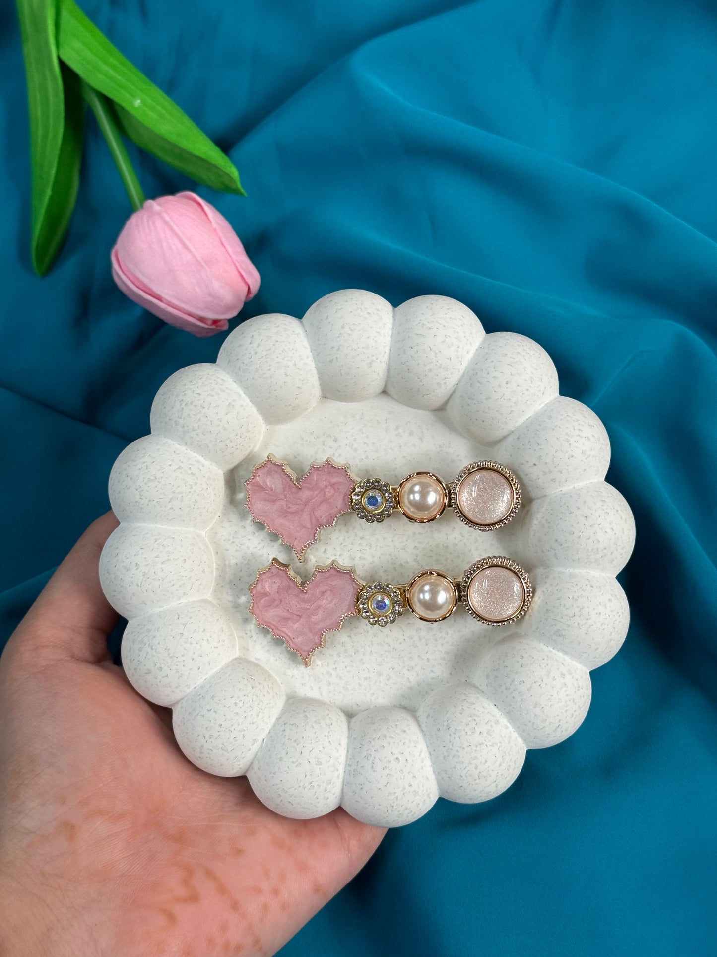 Elegant Pastel Pink Head Accessory