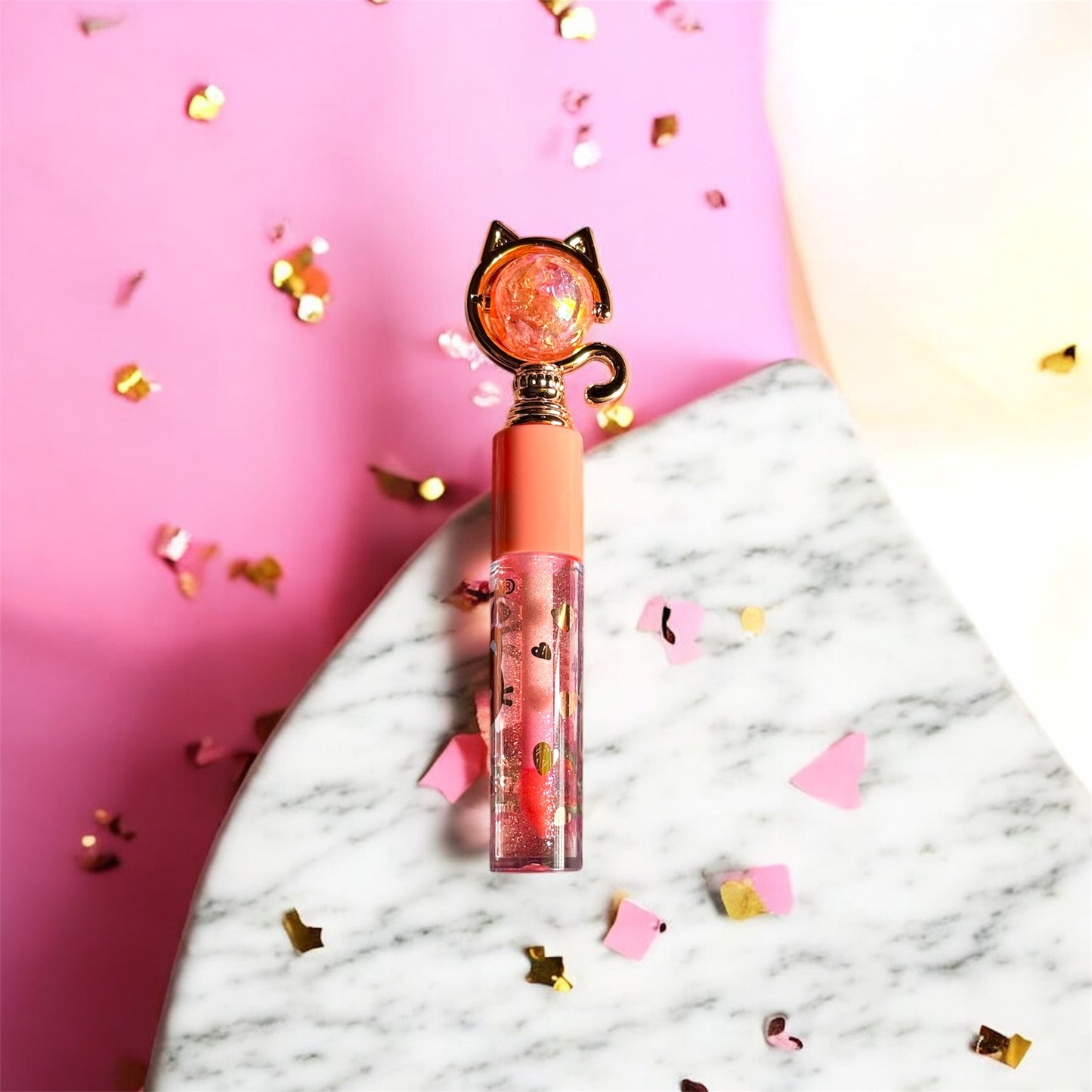 Sunlit Beauty Essentials – Makeup Flat Lay with Floral Touch