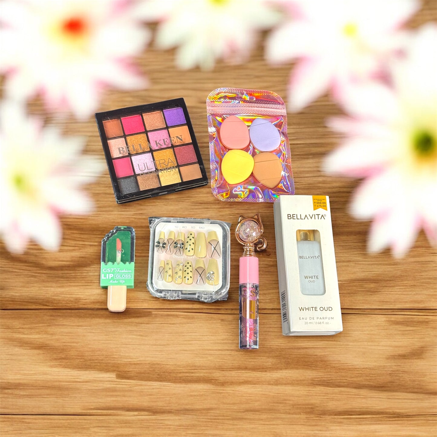 Pink Glam Beauty Collection – Makeup and Fragrance Flat Lay