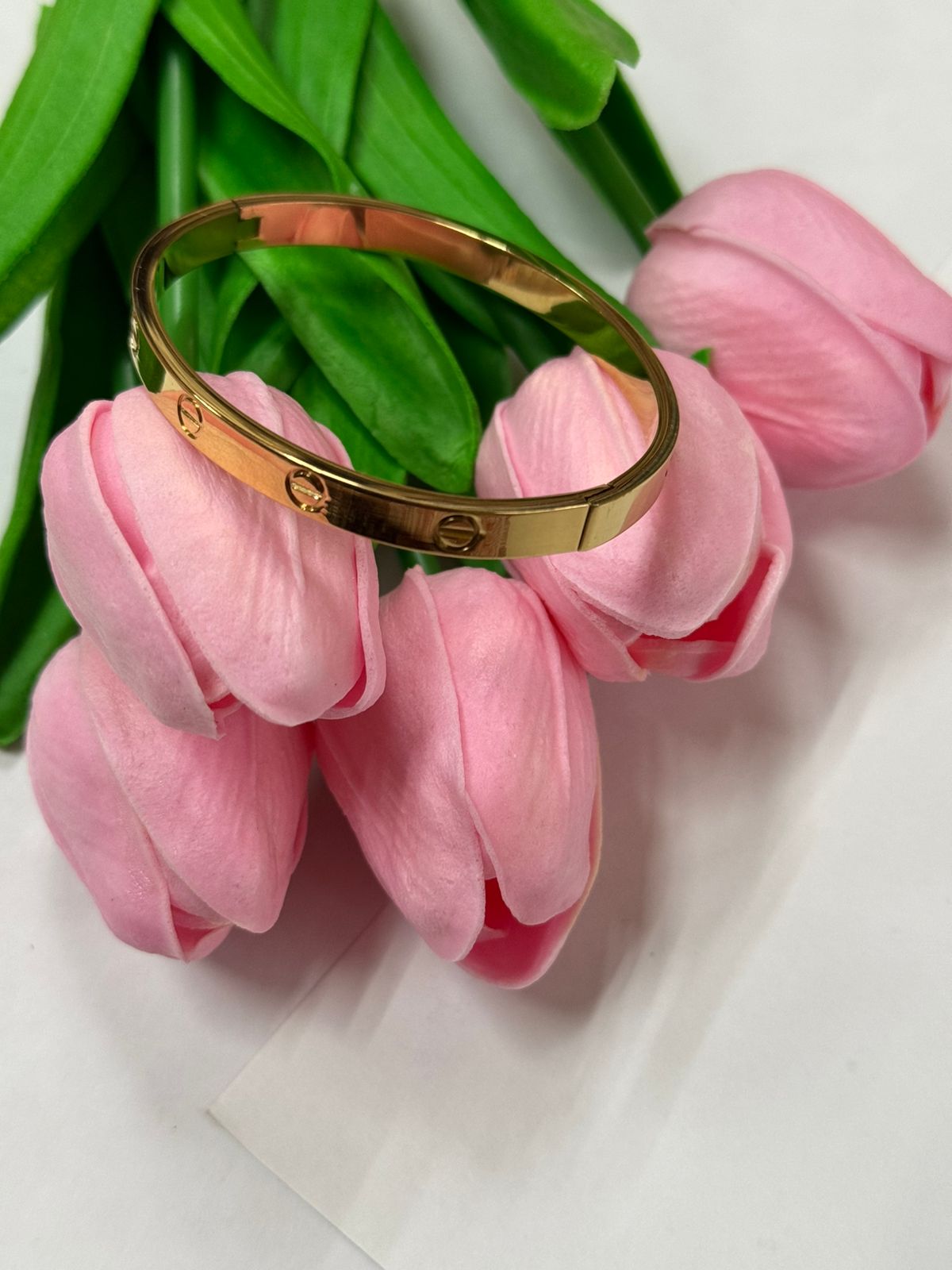Timeless Engraved Gold-Tone Bangle